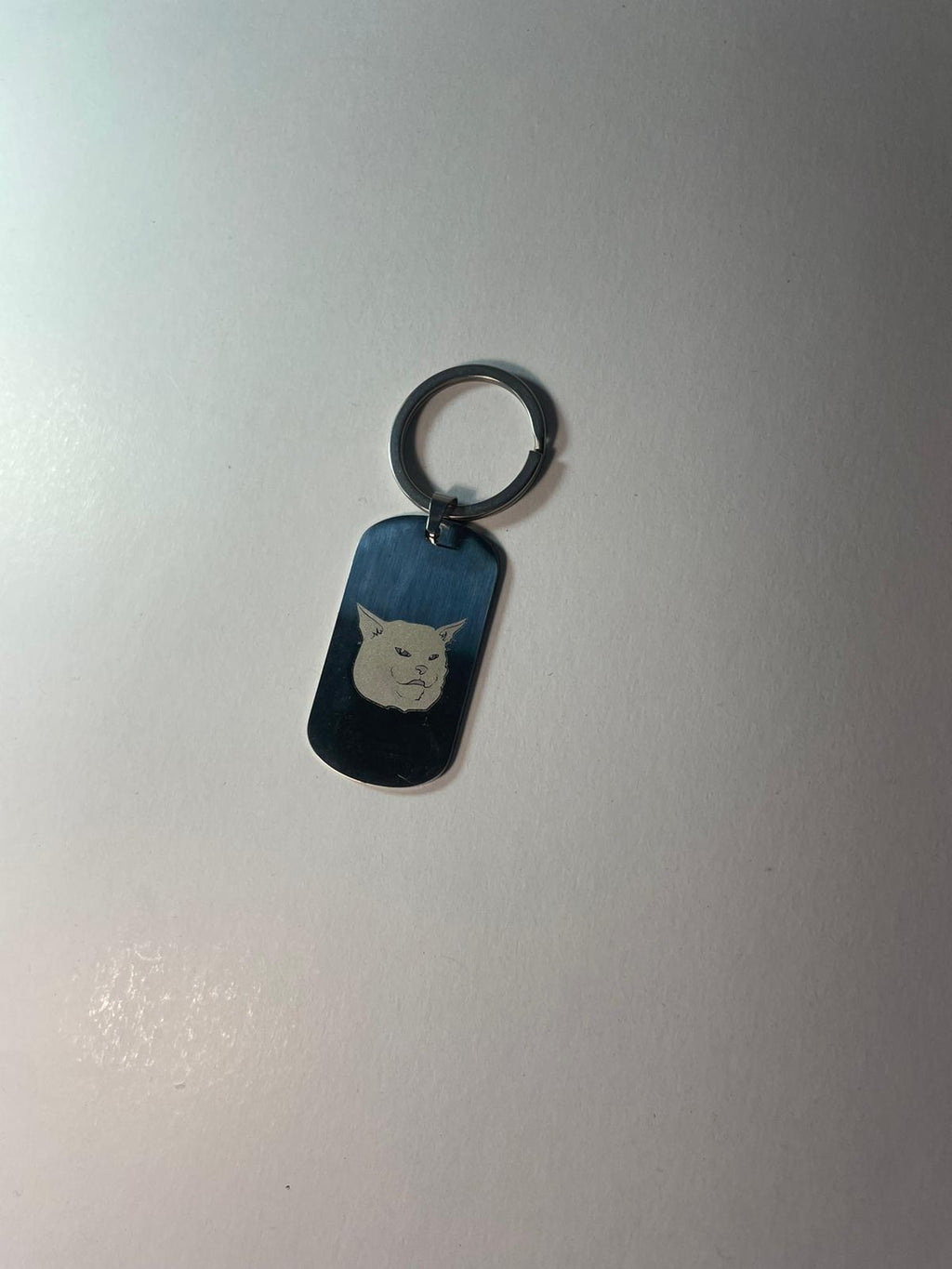 LMEOW Metal Tag Keychain