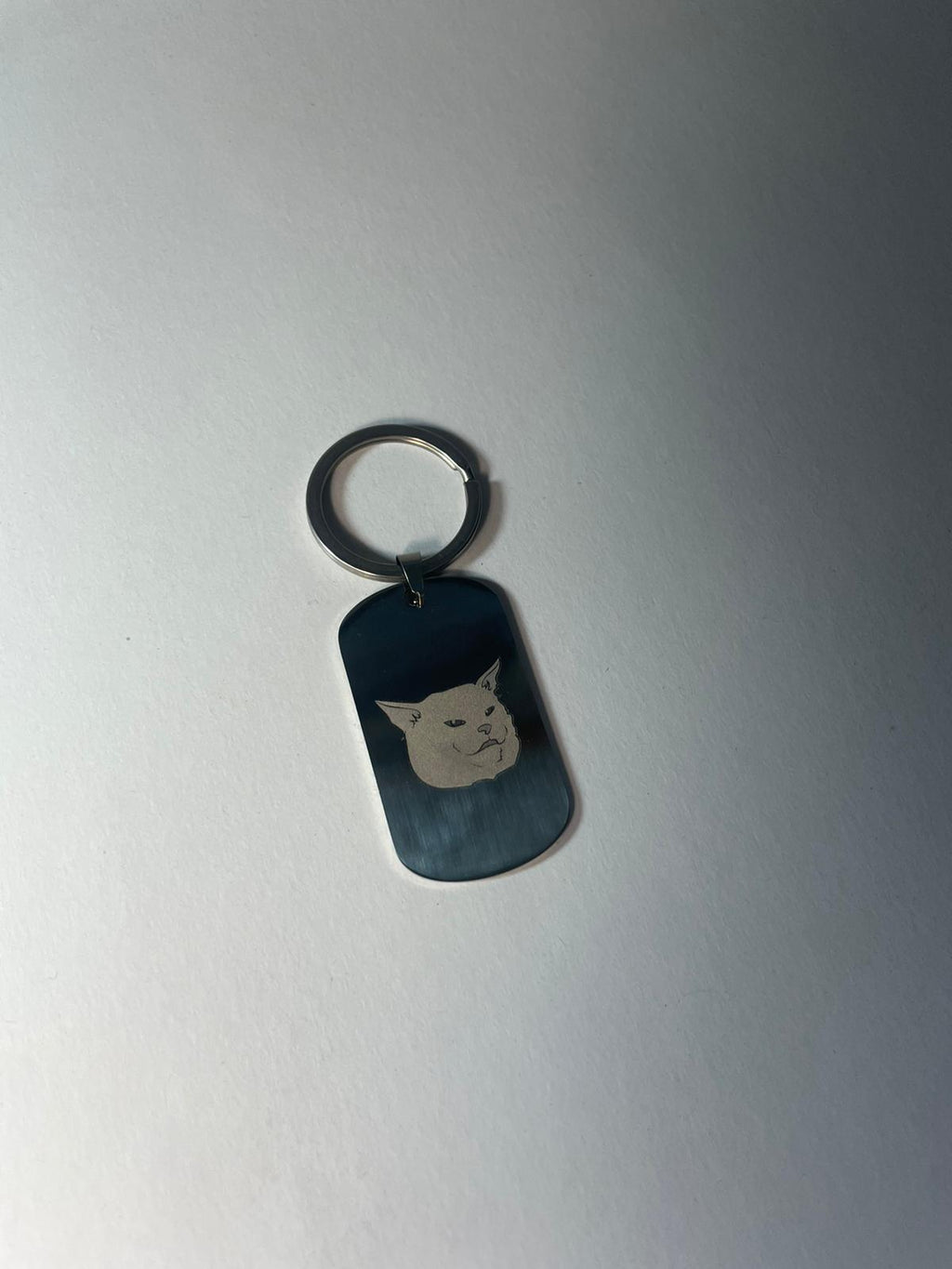 LMEOW Metal Tag Keychain