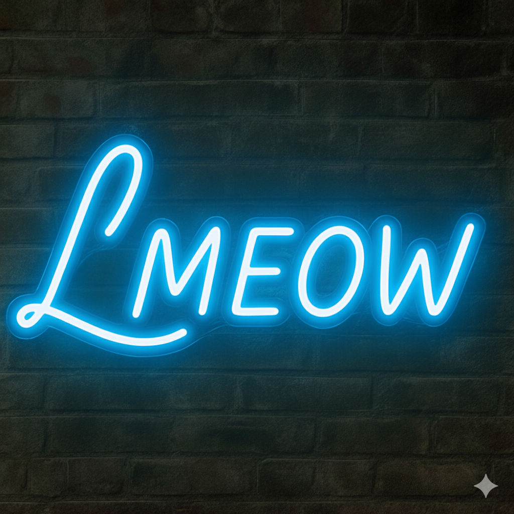 LMEOW Neon Sign